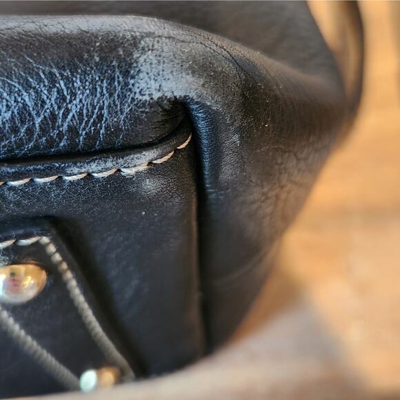 Dooney & Bourke Black Pebble Leather Satchel Bag - Picture 16 of 16